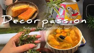 My nostalgic food l DIY on lamp shade l aesthetic silent vlog l lifestyle vlogger#silentvlog #diy