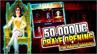 50,000 UC CRATE OPENING | FORTUNE'S POWER MYTHIC CRATE OPENING | LUCKY SPIN | PUBG MOBILE | FM RADIO