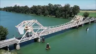Drone video, a few Sacramento River Delta towns and draw bridges