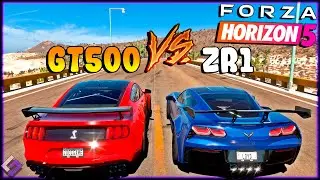 FORZA HORIZON 5 - CHEVROLET CORVETTE ZR1 vs FORD MUSTANG SHELBY GT5000