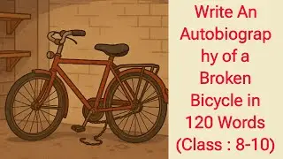 Write an Autobiography of a Broken Bicycle in 120 Words by CM | A Broken Bicycle