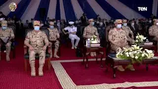 الفريق أول محمد زكى  يزور قيادة القوات البحرية برأس التين