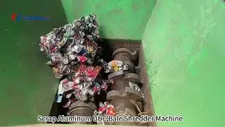 Scrap Aluminum UBC Bales Shredder Machine&mdash;&mdash;Baled Aluminum Cans UBC Bales Shreddering Machine.#shred