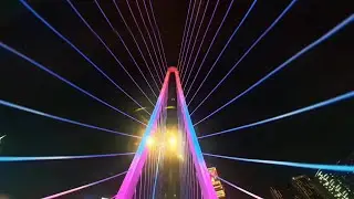 Night Ride in Ba Son Brigde, Ho Chi Minh City, Vietnam