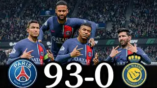 FC 24 | RONALDO MESSI NEYMAR & MBAPPE | ALL STARS | PSG 93-0 AL NASSR