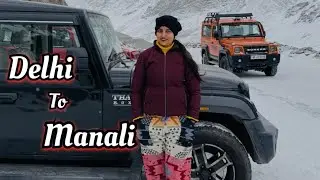 Winter Manali Road Trip Begins with @tusharkaushik, Manali jane me lage 16 ghante halat kharab