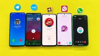 Social Networking: WhatsApp, Telegram, TeleGuard, Tawasal, Zangi Incoming call
