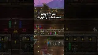 Why are you digging holes? | Terraria #terrariashorts #gaming #sandboxgame #gamingshorts