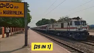 [25 IN 1] MARRIPALEM RAILWAY STATION RATNACHAL + PRASANTI + MAIL + TIRUMALA DURG VB + SC VB + PATNA