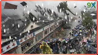 🚨 CHINA NOW! Beijing in Chaos! Massive Hailstorm Destroys Cars and Homes
