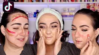 😳 TRYING VIRAL TIKTOK MAKEUP HACKS