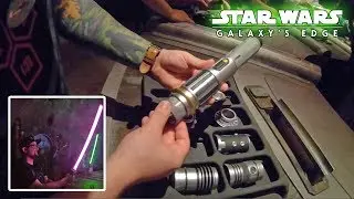 Lightsaber Build at Disneyland: STAR WARS GALAXY’S EDGE!