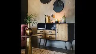 Nordic TV cabinet industrial living room wood cabinet drawers bedroom locker