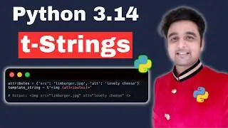 t-strings in Python 3.14 Explained with Simple Example | Template String