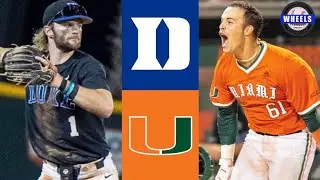 #16 Duke vs #11 Miami (Amazing Game!) | Game 2 | 2023 College Baseball Highlights