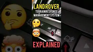 LAND ROVER TERRAIN RESPONSE MANAGEMENT SYSTEM EXPLAINED #landrover #rangerover #evoque  #arunpanwar