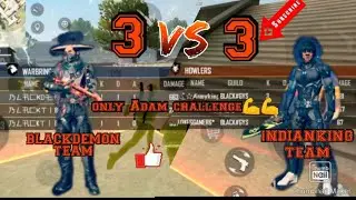Free fire gameplay. Only Adam challenge