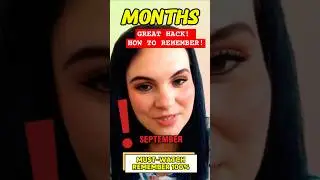 This Hack for Remembering the MONTHS of the YEAR is AWESOME💥 #shorts #months #miesiące