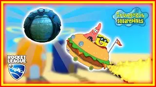 ROCKET LEAGUE BUT IT'S BIKINI BOTTOM | Rocket League Conch Street Workshop Map