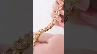 Tennis Bracelet📍&euro;77.00 Baby Pink Sapphire Gold S-Silver 925 #foryou #4you #jewelry #jewellery