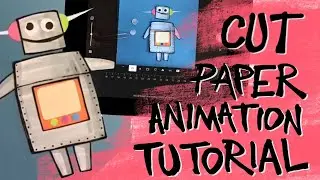 Stop motion GIF animation tutorial - the cut paper technique!