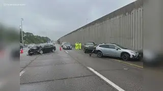 1 person seriously injured after multi-vehicle crash on I-64 in Norfolk