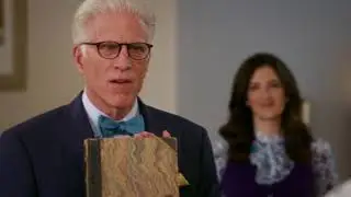 the good place 2x05 the trolley problem clip michael's gift to chidi