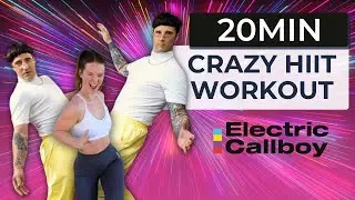 20 MIN CRAZY HIIT CARDIO | ELECTRIC CALLBOY WORKOUT | Intense Full Body Workout | Super Sweaty