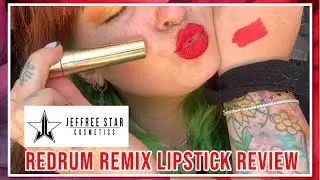 Redrum Remix Lipstick Review | Jeffree Star Cosmetics