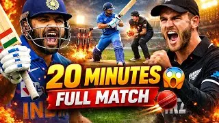 IND vs NZ 🔥 Full  Minutes Thrilling Match | Last Over Drama 😱
