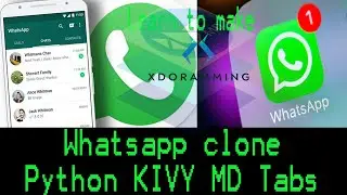 kivyMD Tabs like WhtsApp in Hindi | Learn to Develop Whtsapp clone in python