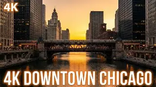 4K- Downtown Chicago Virtual Walking Tour