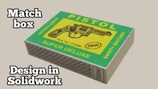Match Box Design In Solidworks #solidwork #matchbox