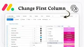 How to Change the First Column in Monday.com
