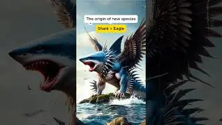 🤯 Favorite Hybrid Animal Fusion (Eagle, Goat, Wolf, Shark) ⁉️#shorts #viral #hybrid animal #trending