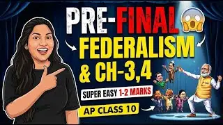 Pre Final Federalism | Chapter 3 & 4 | 1 - 2 Marks Questions | Class 10th AP Board