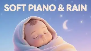 Music to Put a Baby to Sleep Instantly 🎹 Piano Lullabies with Rain Background