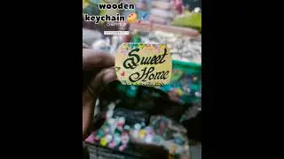 #woodan keychain #woodan #woodwark #painting #wood #artist #woods #craft  #diy