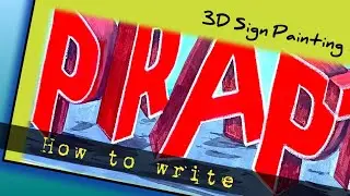 Sign Painting 3D Floating Letters Writing English Font Creative Design - BCH Art