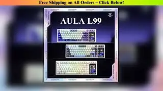 AULA L99 Screen Display Gaming Keyboards Hot Swap RGB Customized Wireless Tri-Mode Mechanical