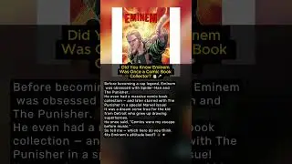 Did You Know Eminem Was Once a Comic Book Collector? 🎤📚