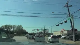 Driving through Northwest Dallas - Midway Road and Walnut Hill Lane (2x)