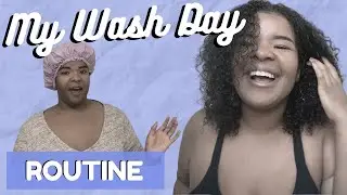 MY CURLY HAIR WASH DAY & DEEP CONDITION ROUTINE | Start to Finish |Natural Hair Care | TGIN