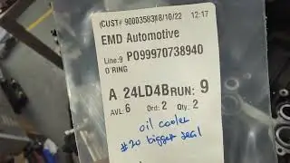 Porsche 997 K.H - New oil cooler ready to install & part numbers