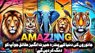 15 Amazing Facts about Animals in Urdu 🎬&hearts;️