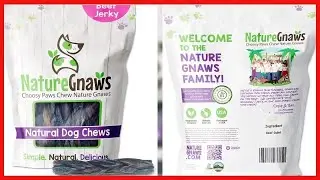 Nature Gnaws Braided Beef Jerky Chews for Dogs - Premium Natural Beef Gullet Sticks - Simple Single