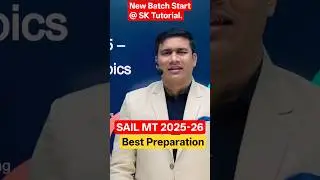 SAIL MT RECRUITMENT 2025-26 | Exam Date ? Best Preparation Strategy #sailmt #examdate #shorts #viral