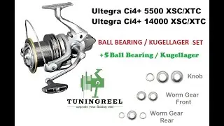 Full Upgrade Shimano 18 Ultegra 5500 CI4+ XTC XSC Tuning Reel +5 Ball Bearings Big Pit Weitwurfrolle