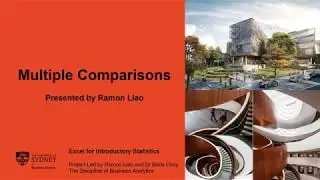 [Excel for Introductory Statistics] Chapter 8 - Episode 2 - Multiple comparisons