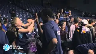 Worcester Wolves Basketball game night